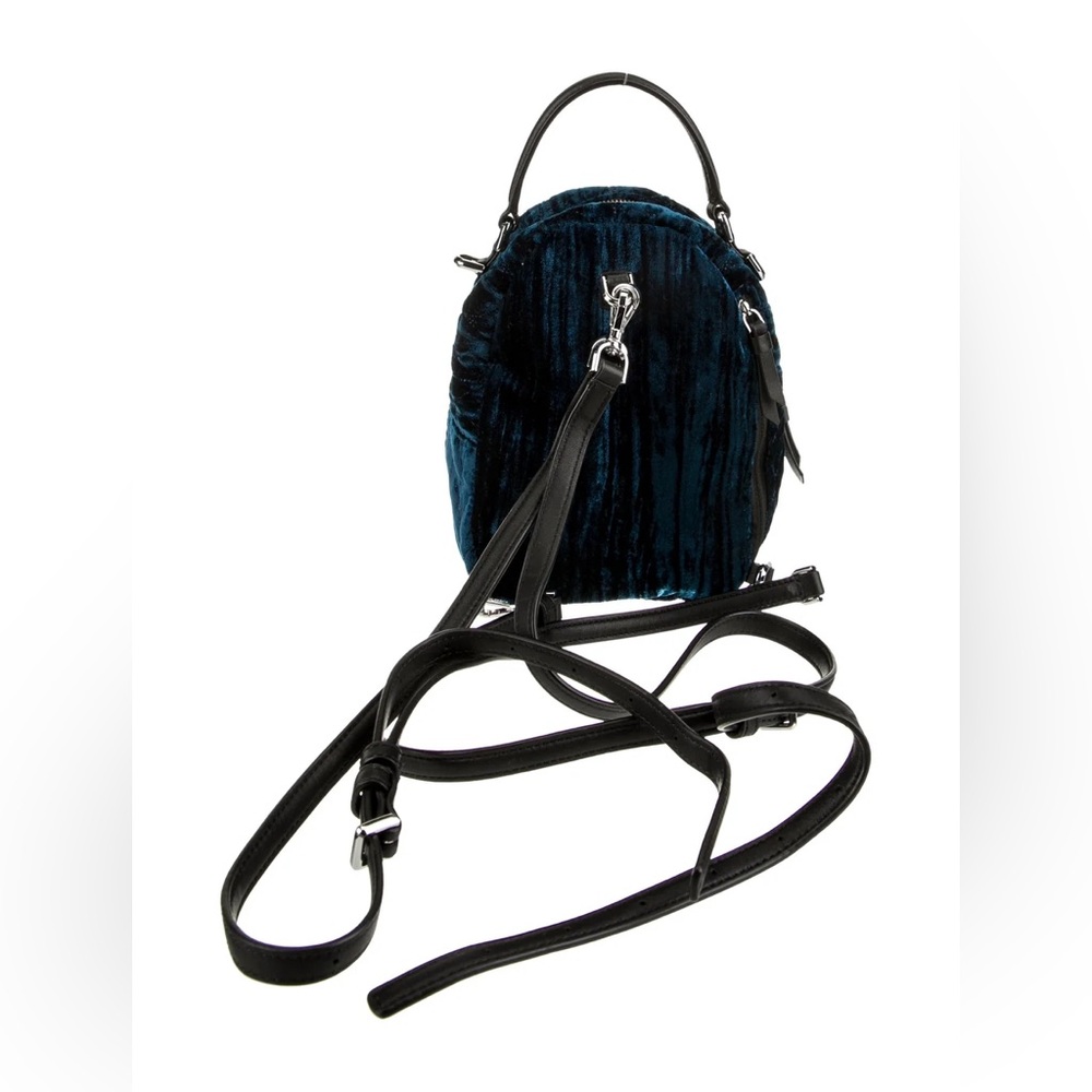 Kate Spade New York Briar Lane Quilted Crushed Velvet Mini Convertible Backpack - Picture 5 of 11